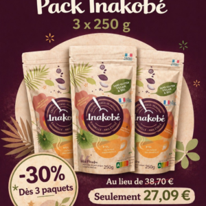 Inakobé 3 paquets 250g- Pack gourmand et sain
