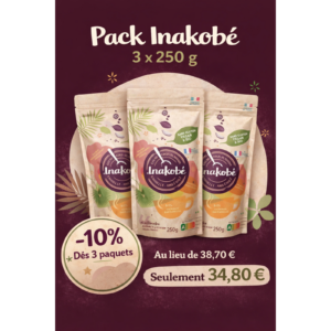 Inakobé 3 paquets 250g- Pack gourmand et sain